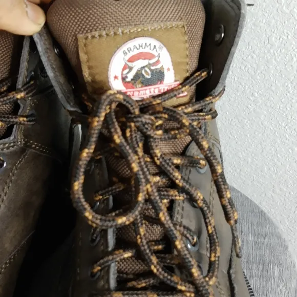 Brahma Brown Leather Steel Toe Work Boots