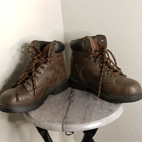 Brahma Brown Leather Steel Toe Work Boots