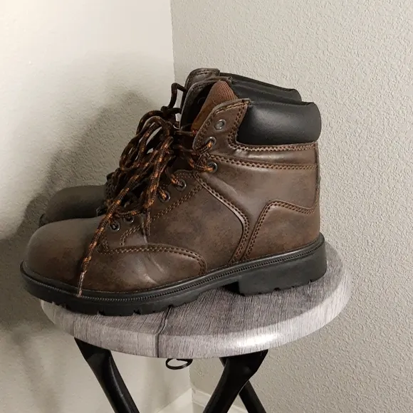 Brahma Brown Leather Steel Toe Work Boots