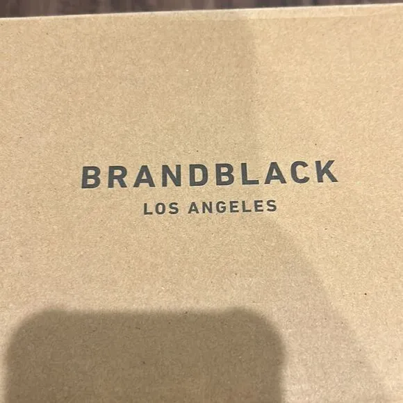 Brand Black LA/Electric &amp; Rose Black &amp; White Sandals, Size 7.5