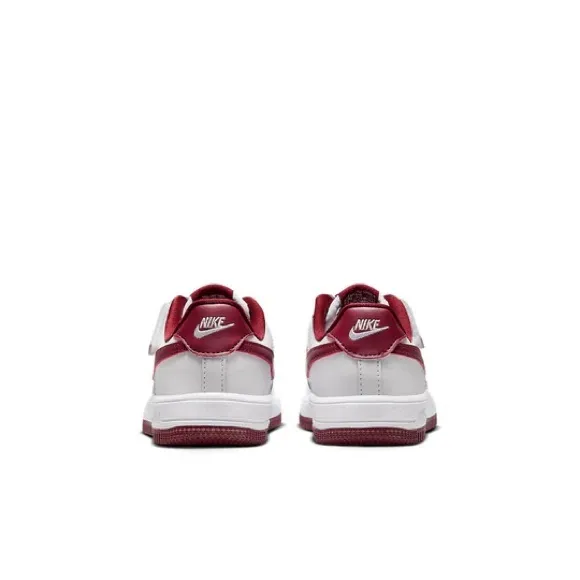Brand New Nike Air Force 1 Low Easyon White/Team Red Kids Preschool Casual Shoes