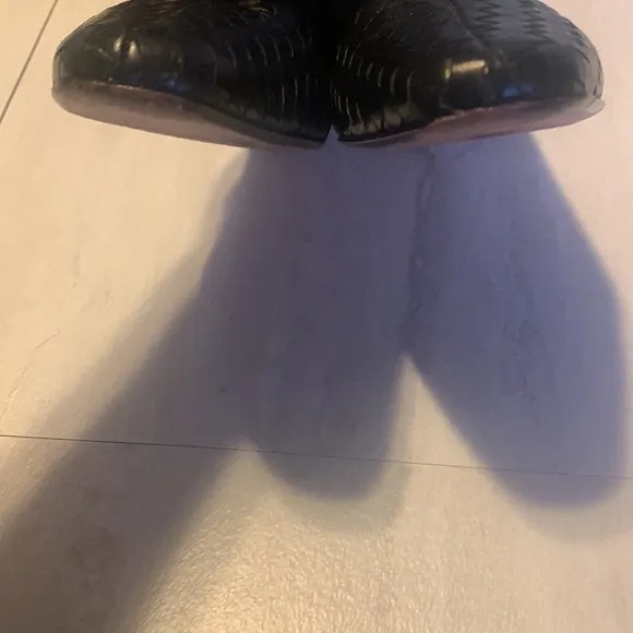 Brighton Tynan Brown Leather Basketweave Mules Slip on Shoes Size 9.5M