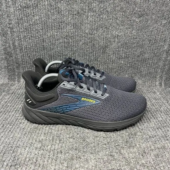Brooks Anthem 6 Ebony Black Blue Athletic Running Shoes Mens Size 10.5 D