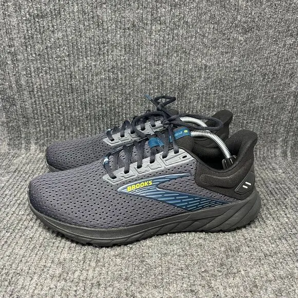 Brooks Anthem 6 Ebony Black Blue Athletic Running Shoes Mens Size 10.5 D