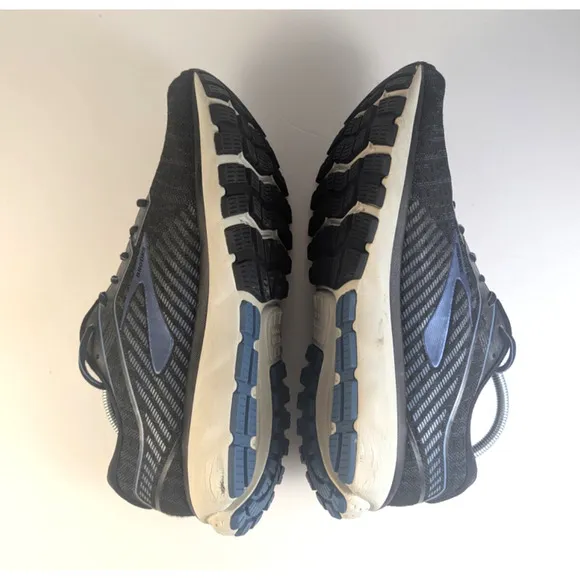 Brooks Ghost 12 Running Shoes Sneaker Trainers Black Blue Men's Size 13