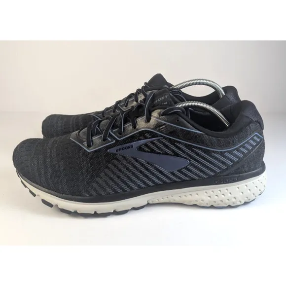Brooks Ghost 12 Running Shoes Sneaker Trainers Black Blue Men's Size 13