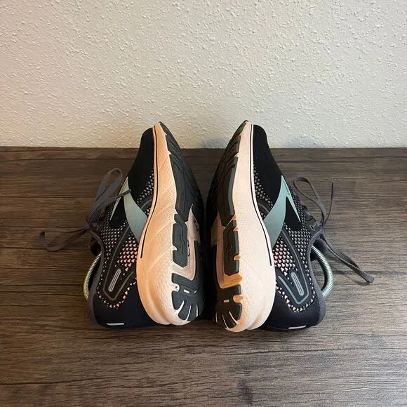Brooks Ghost 14 Black Pearl Peach Athletic Running Shoes Womens Size 10.5‎ US