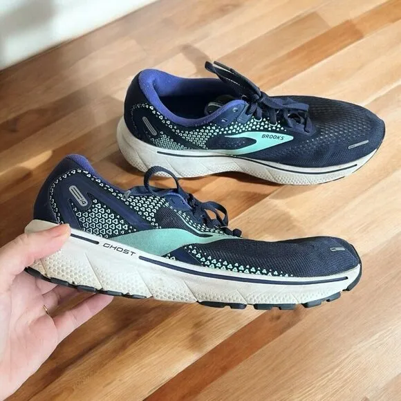 Brooks Ghost 14 Blue Purple Athletic Running Sneakers Women's Size US 10…