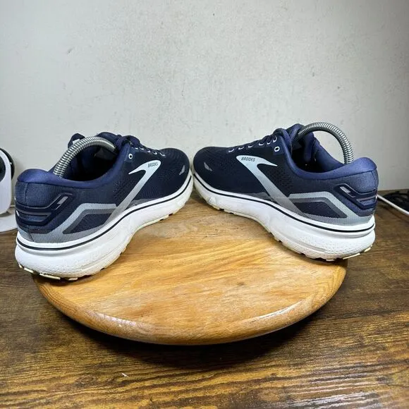 Brooks‎ Ghost 15 Blue White Lace Up Athletic Shoes 1203801B450 Women's Size 10 B