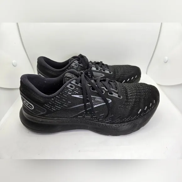 Brooks Glycerin GTS 20 Shoes Men's 9 D Black Running Athletic Distance Sneakers