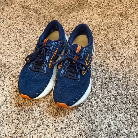 Brooks Glycerin GTS Navy and Orange Running Shoes