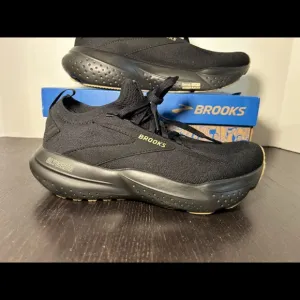 Brooks Glycerin Stealthfit 21 Running Shoes Sneaker Black/Cream/Biscuit Womans 8