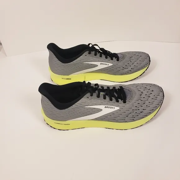Brooks Hyperion Tempo Men's Gray and Yellow Running Shoes Size 12.5