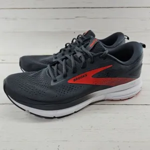 Brooks Trace 3 Running Shoes Ebony Gray Red Mens Size 11 D Athletic Sneakers‎