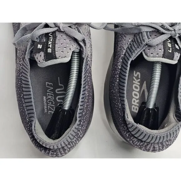 Brooks Levitate 2 Black Grey Men’s Running Athletic Shoes Size 14D 1102901D060