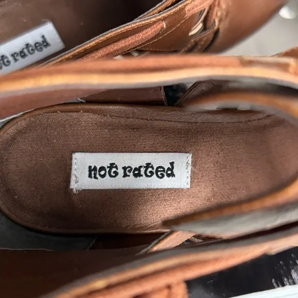 Brown cognac Strappy Women's Ankle Booties