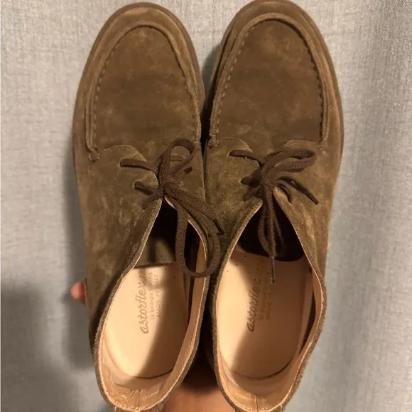 Brown Suede Chukka Boots with Moccasin Toe
