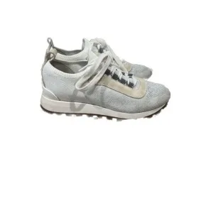 Brunello Cucinelli Monili Trim Knit Lurex Stretch Shoes Size 38.5