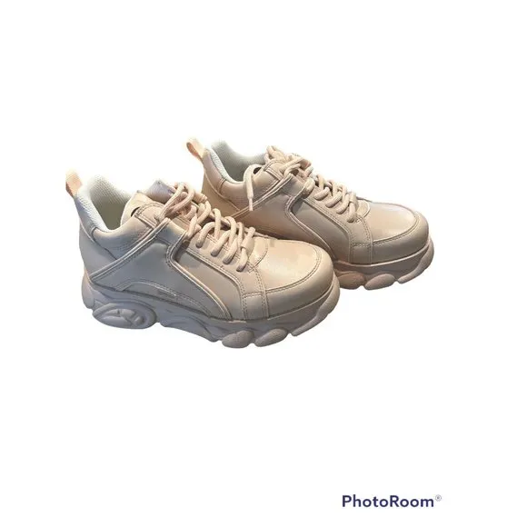 Buffalo London Corin Platform Leather Sneaker Shoes 8.5 Women's NEW IN BOX!
