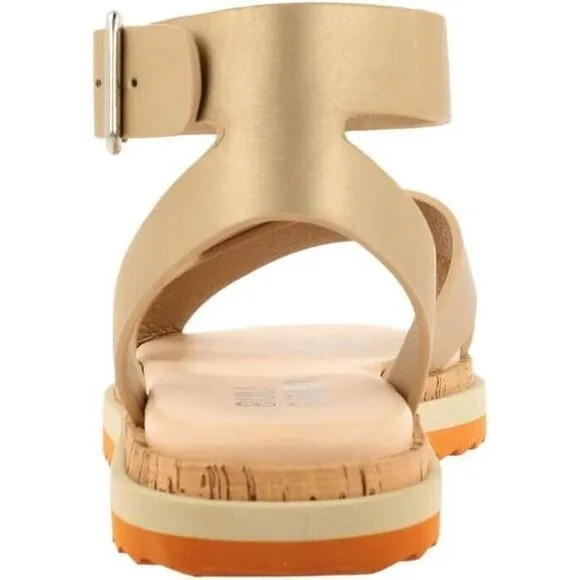 Bullboxer Waltton 053001F1S Sandals Women's 9 Platinum Cutout Ankle Strap KHD758