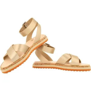 Bullboxer Waltton 053001F1S Sandals Women's 9 Platinum Cutout Ankle Strap KHD758