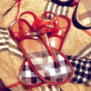Burberry jelly sandals