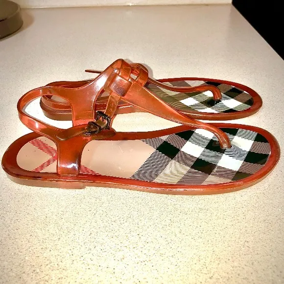 Burberry jelly sandals