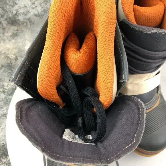 Burton VTG Mens Size 7 Work Grey Leather Lace-Up Pull Tab Snowboard Winter Boots