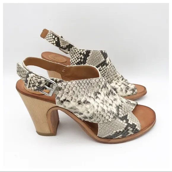 Buttero Snakeskin Sandals Size 39