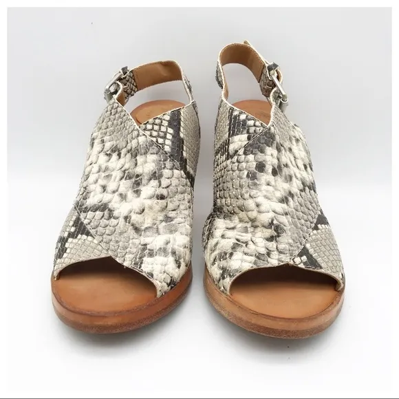 Buttero Snakeskin Sandals Size 39