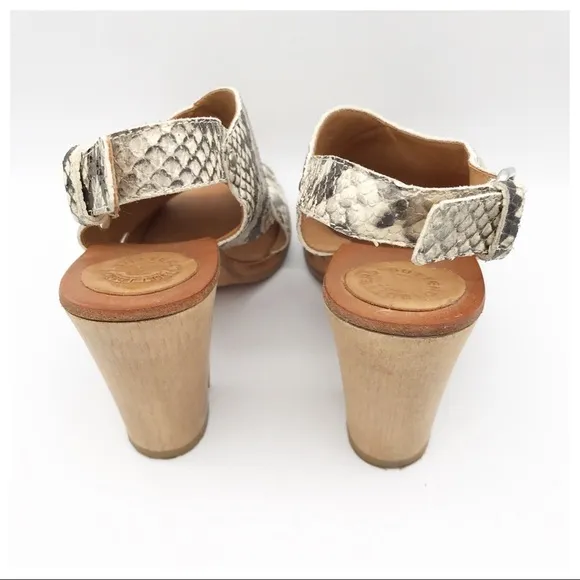 Buttero Snakeskin Sandals Size 39