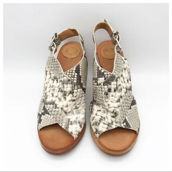 Buttero Snakeskin Sandals Size 39