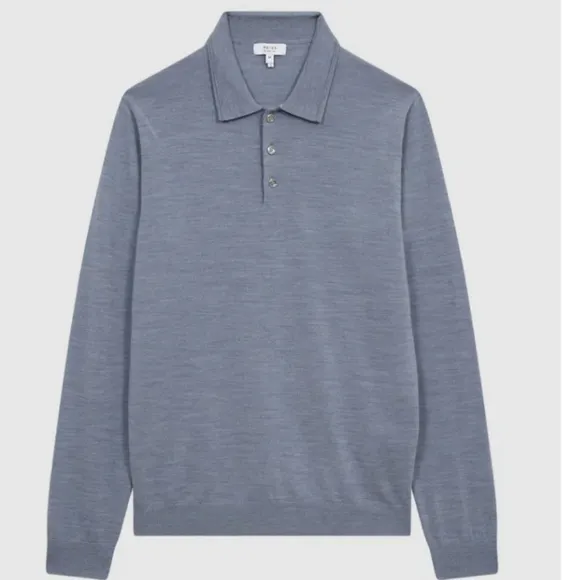 🖤BUY 2 GET 1 FREE  Trafford Merino Button Polo Shirt