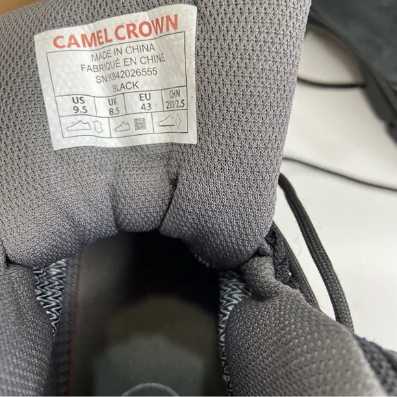 CAMEL CROWN Outdoor Mid Hiker Leather Boots New