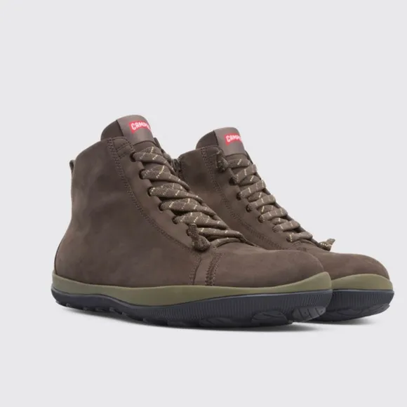 CAMPER Peu Pista Leather W9 M7 EU40 Brown Ankle Hiking Outdoor Boots Orig$300