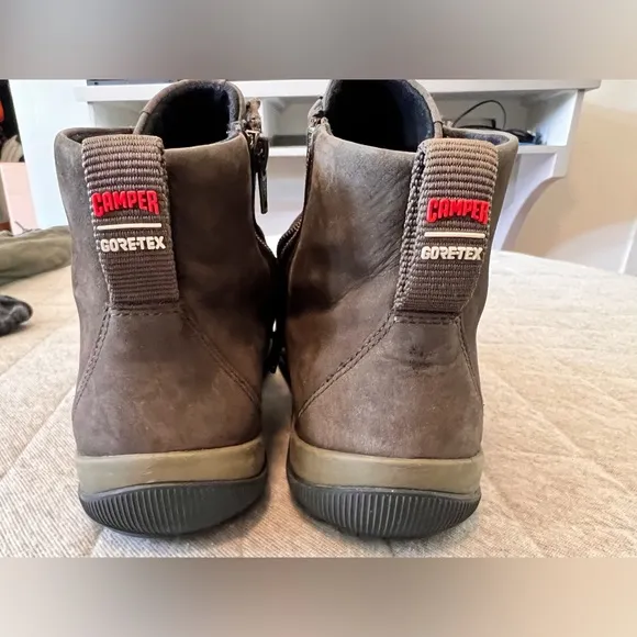 CAMPER Peu Pista Leather W9 M7 EU40 Brown Ankle Hiking Outdoor Boots Orig$300