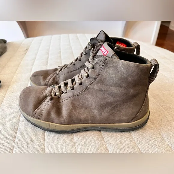 CAMPER Peu Pista Leather W9 M7 EU40 Brown Ankle Hiking Outdoor Boots Orig$300