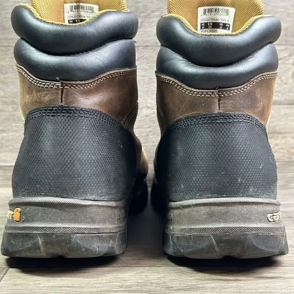 Carhartt 6&quot; Work Boots‎ Men's 13 Rugged Flex Soft Toe Oil Tanned Leather CMF6066