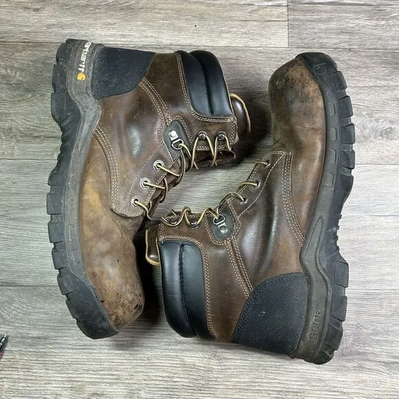 Carhartt 6&quot; Work Boots‎ Men's 13 Rugged Flex Soft Toe Oil Tanned Leather CMF6066