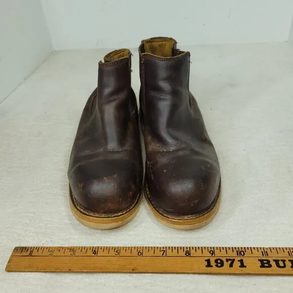 Carhartt Boots Mens Sz 8 M Brown Wedge Chelsea Soft Toe Workwear Gorpcore Work
