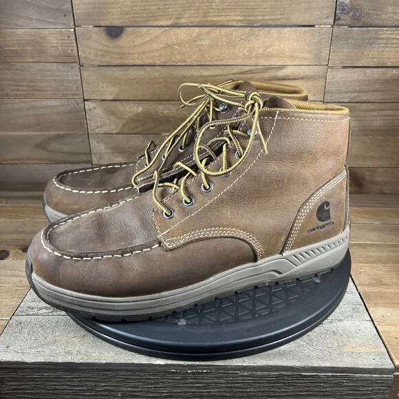 Carhartt CMX4023 Boots Mens Size 8M Brown Chukka Oxford Moc Toe Work