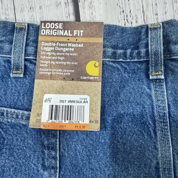 Carhartt Double Knee Jeans 44x30 NWT Loose Fit Workwear Utility USA Denim