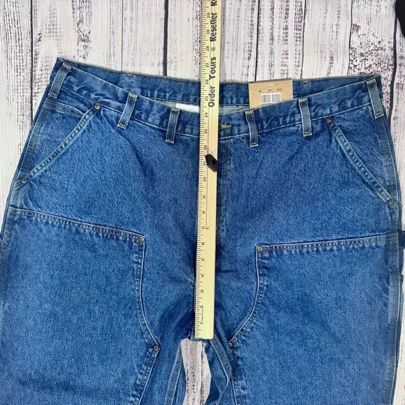 Carhartt Double Knee Jeans 44x30 NWT Loose Fit Workwear Utility USA Denim