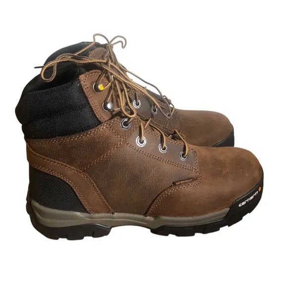 Carhartt men 6 inch waterproof work boots Sz 9M New In Box CME6047