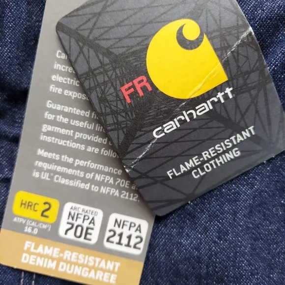 Carhartt Mens Jeans Size 32 X 36 Flame Resistant Denim Utility Dungaree