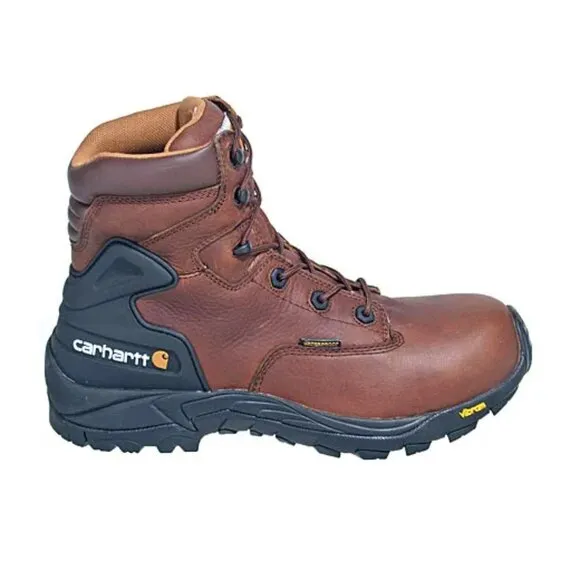 Carhartt NWT New Vibram Sole Pebbled Leather 6 Inch Work Boots CMH6110 Sz 13