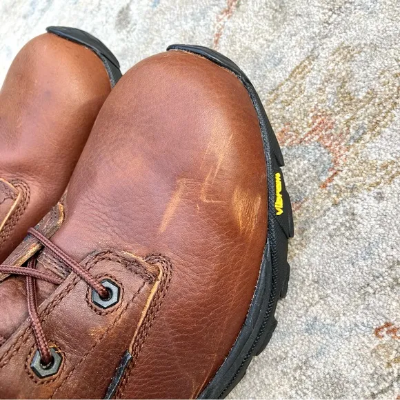 Carhartt NWT New Vibram Sole Pebbled Leather 6 Inch Work Boots CMH6110 Sz 13