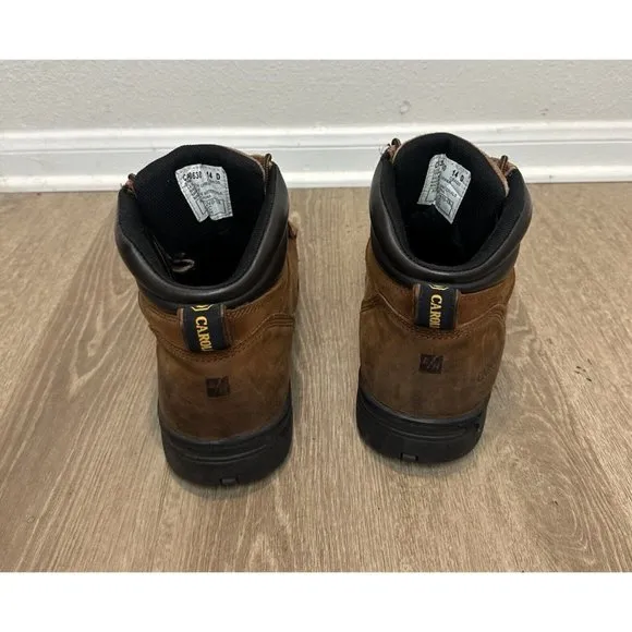 Carolina 14D CA3630 Foreman Brown Leather MetGuard Steel Toe Mens Work Boots