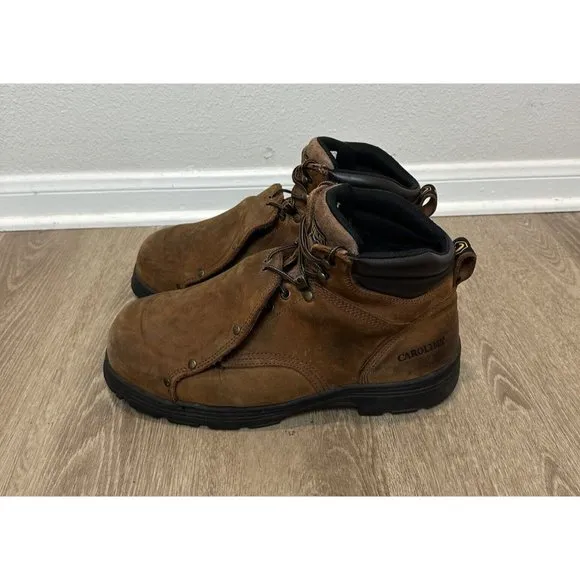 Carolina 14D CA3630 Foreman Brown Leather MetGuard Steel Toe Mens Work Boots