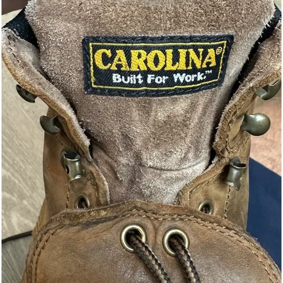 Carolina 14D CA3630 Foreman Brown Leather MetGuard Steel Toe Mens Work Boots